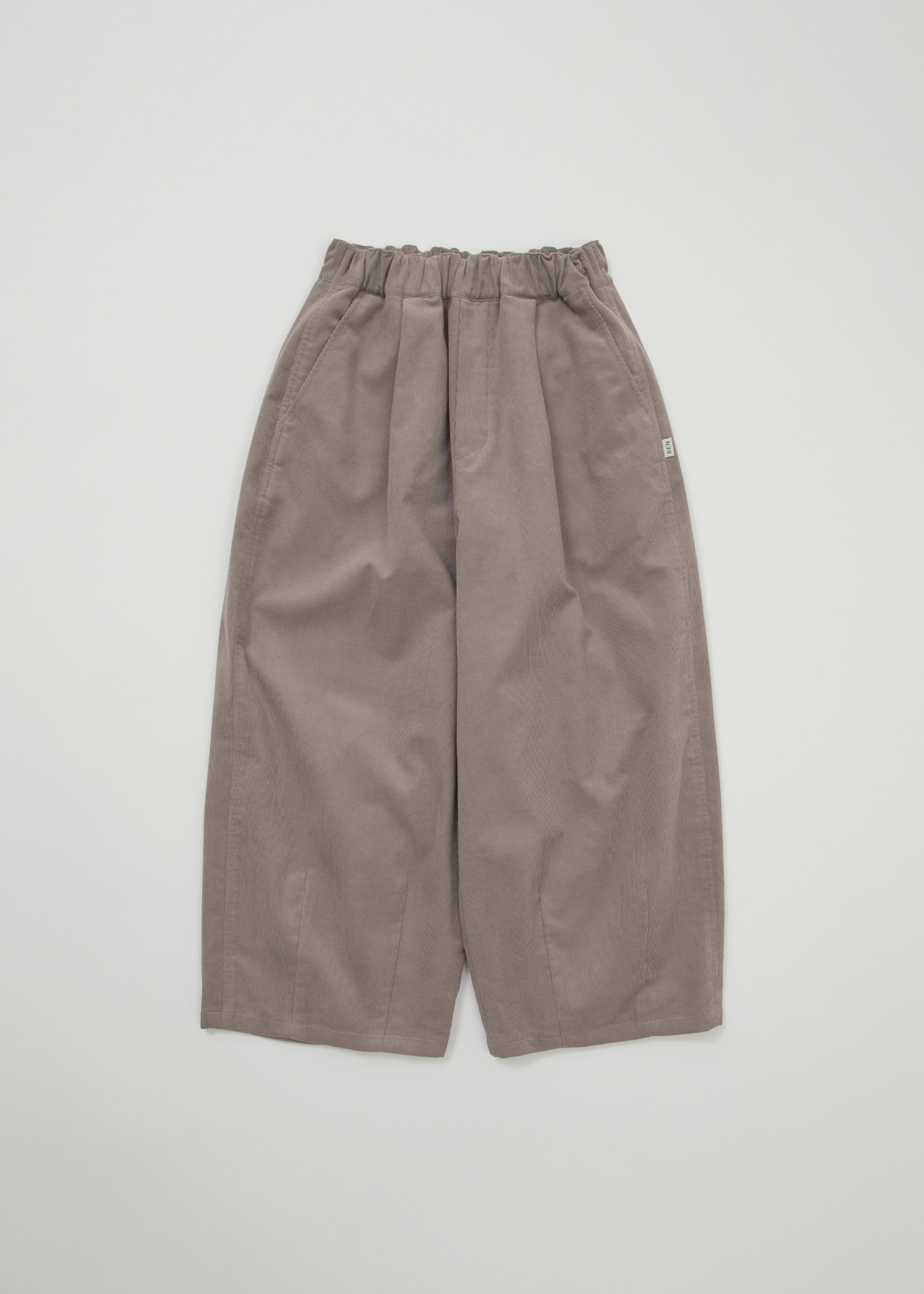 Corduroy Enlarged Trousers _ Gray